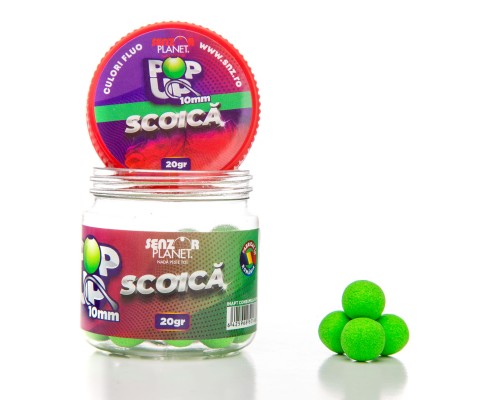 Плавающие бойлы Pop-Up Scoica (зеленые) 10mm 20g