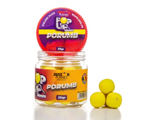 Плавающие бойлы Pop-Up Porumb (желтые) 14mm 25g