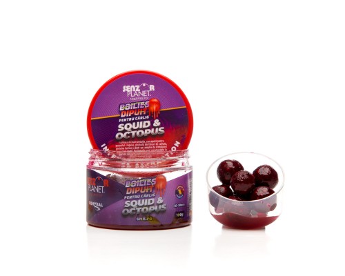 Бойлы насадочные в дипе SQUID & OCTOPUS 16-18mm 100g