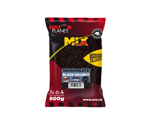 Микропеллетс BLACK HALIBUT 2mm 800g