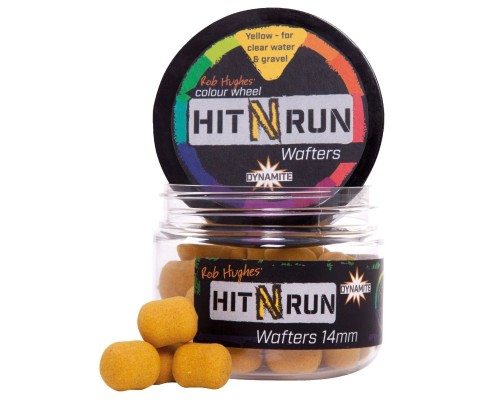 Бойлы нейтральной плавучести Hit N' Run waffters - Yellow 14mm
