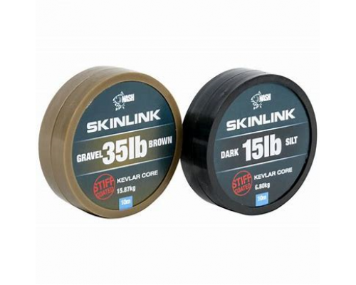 Поводочный материал в жесткой оплетке SkinLink Stiff Gravel 25LB