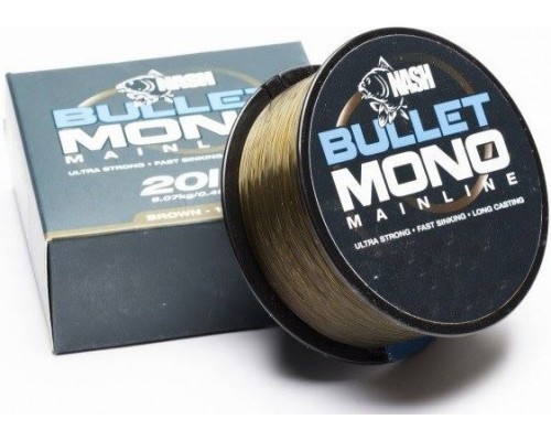 Леска Nash Bullet Mono 10LB BROWN