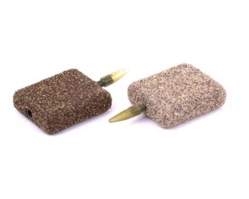 Грузило Nash IN-LINE FLAT SQUARE GRAVEL/CLAY 70г