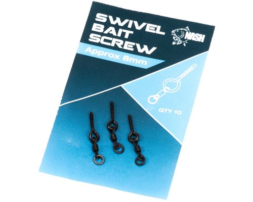 Винт для поп-апов с вертлюгом Nash Swivel Bait Screw 8мм