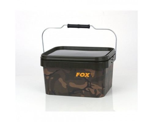 Камуфляжное прямоугольное ведро Fox Camo square bucket 5L