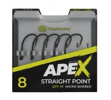 Крючки Ridge Monkey Ape-X Straight Point Barbed size 4
