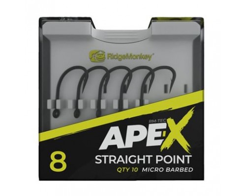 Крючки Ridge Monkey Ape-X Straight Point Barbed size 4