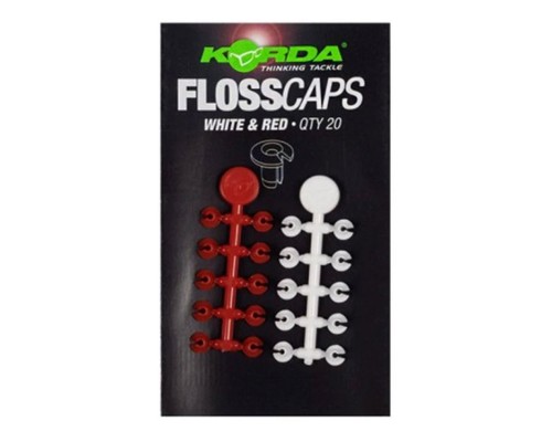 Стопор для бойла Korda Floss Caps White/Red