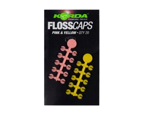 Стопор для бойла Korda Floss Caps Pink/Yellow