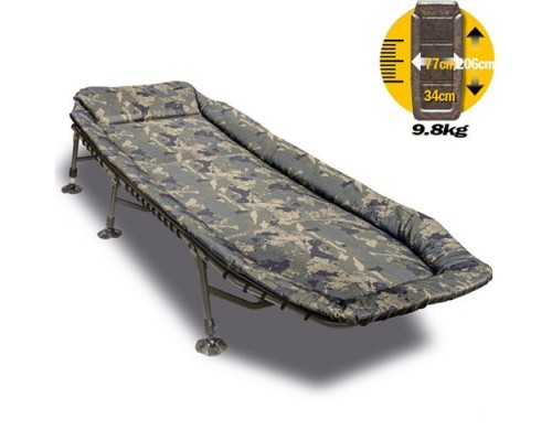 Раскладушка Solar Undercover Camo Bedchair