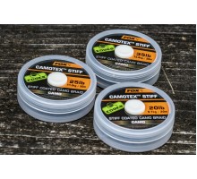 Camotex Semi Stiff 25lb - Поводковый материал в оплетке 20m Dark Camo