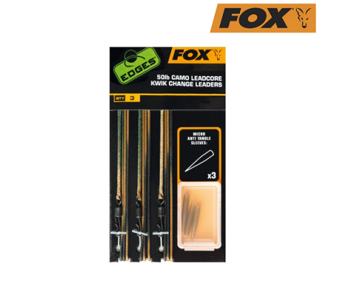 Fox Edges Ready tied Camo Leadcore Leaders - Готовая оснастка