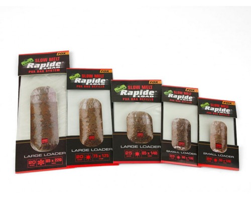 FOX Refills Slow Melt 55mmx120mm x 25 bags - Медленно растворимые ПВА пакеты