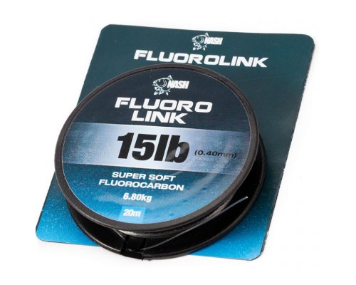 Поводочный флюорокарбон Nash Fluorolink 15lb