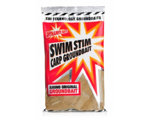 Сыпучая прикормка Dynamite Baits Swim Stim Carp Groundbait Amino Original (амино светлая) 900g