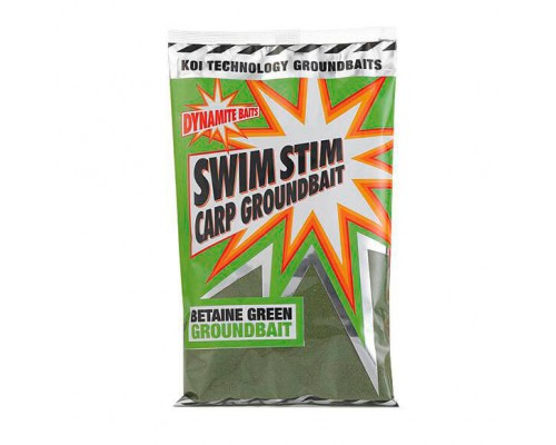 Сыпучая прикормка Dynamite Baits Swim Stim Carp Groundbait Betaine Green (зеленый бетаин) 900g