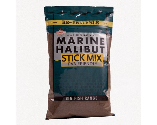 Прикормочная смесь для ПВА Dynamite Baits Marine Halibut Stick Mix (морской палтус) 1kg