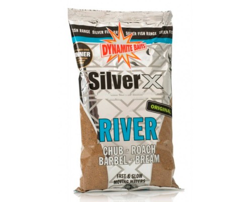 Прикормка для ловли на реках Dynamite Baits Silver X River Original 1kg