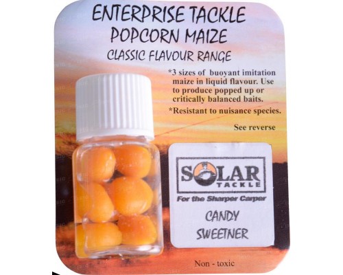 Искусственная кукуруза в ароматизаторе Enterprise Tackle Classic Flavour Popcorn Maize Range Solar Candy Sweetener Yellow (сладкая конфета)