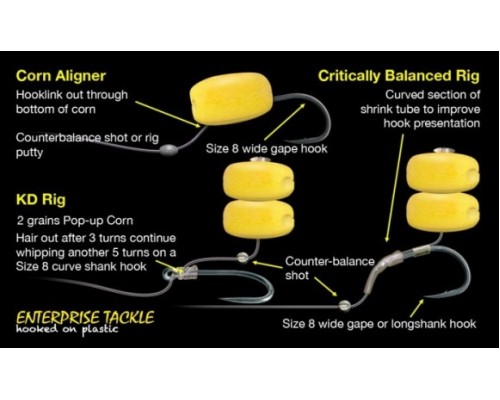 Искусственная плавающая кукуруза Enterprise Tackle Pop-up Sweetcorn Fluoro Mixed