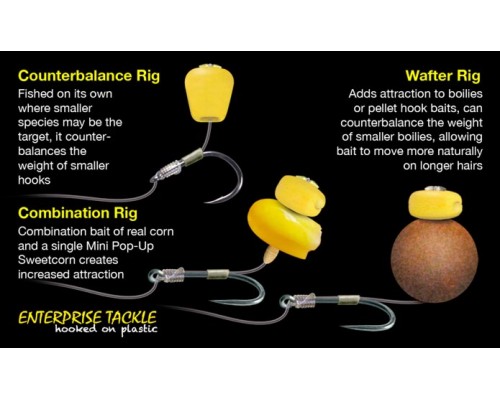 Искусственная плавающая кукуруза Enterprise Tackle Pop-up Sweetcorn Fluoro Mixed