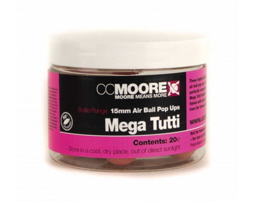 Плавающие бойлы CCMoore Mega Tutti Air Ball Pop-Up 15mm (мега тутти)