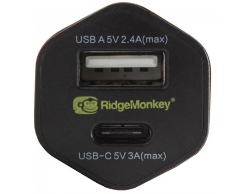 Зарядное устройство от прикуривателя авто Ridge Monkey Vault 15w USB-C Car Charger