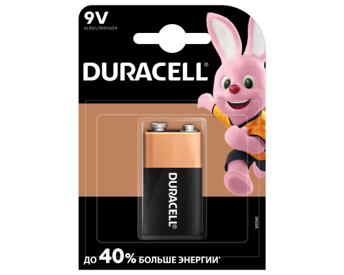 Батарейка Duracell Basic Крона 6LR61 9V