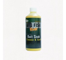 Жидкость для прикормки Dynamite Baits Big Fish River Cheese & Garlic (сыр и чеснок) 500ml