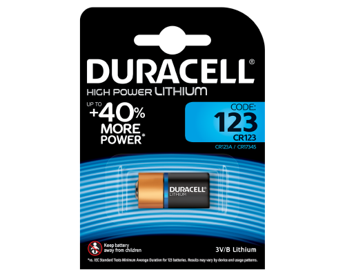 Батарейка Duracell CR123A 3V