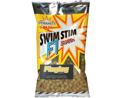 Пеллетс Dynamite Baits Swim Stim Pinging Pellets F1 Sweet (сладкий) 13mm 900g