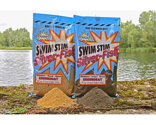 Сыпучая прикормка Dynamite Baits Swim Stim Commercial Silver Fish Groundbait Dark 900g