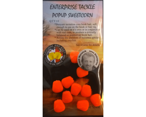 Искусственная плавающая кукуруза Enterprise Tackle Pop-up Sweetcorn Fluoro Orange (оранжевый)