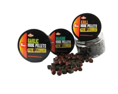 Просверленный насадочный пеллетс Dynamite Baits Marine Halibut Pre-Drilled Hook Pellets (морской палтус) 8mm 150g