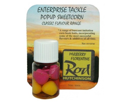 Искусственная кукуруза в ароматизаторе Enterprise Tackle Classic Pop-up Sweetcorn Range Rod Hutchinson Mulberry Florentine Corn Yellow & Purple (шелковица)
